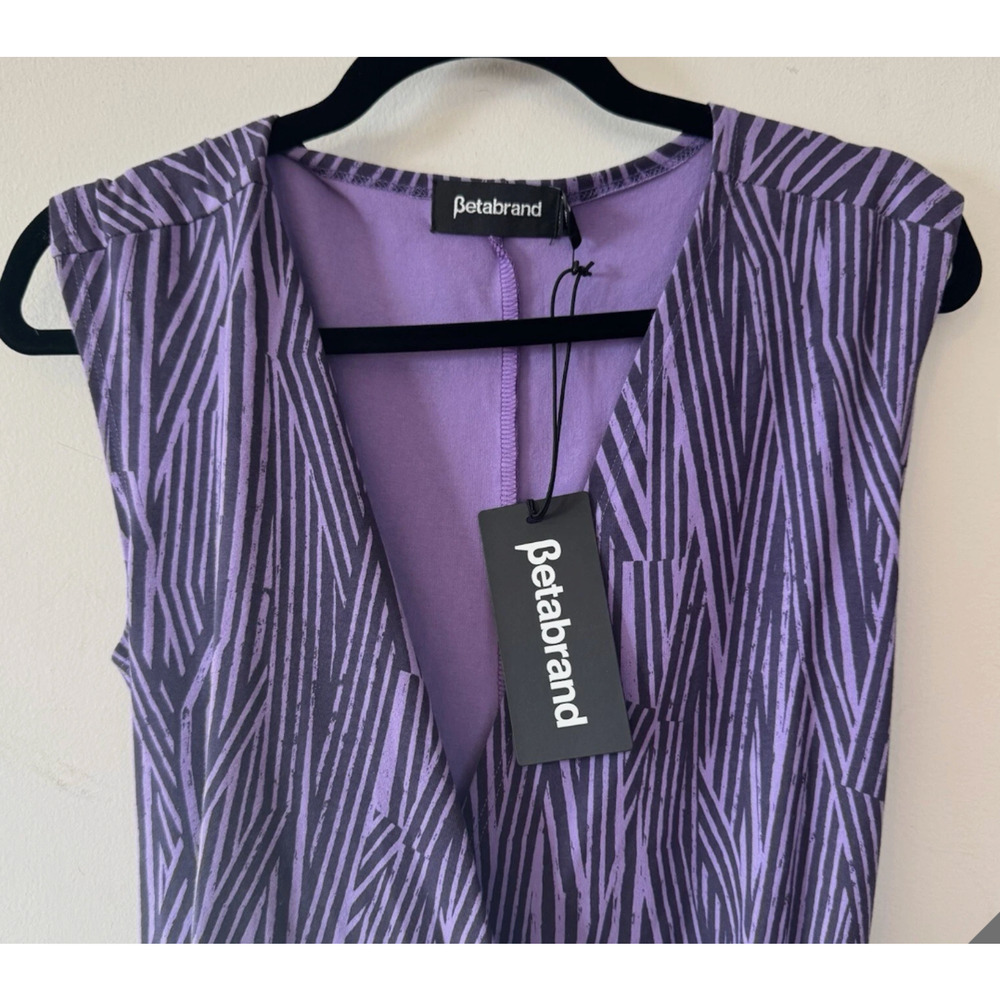 NWT Y2K Purple Zebra Print Romper Wrap Skort Mini Dress One Piece Going Out M - Picture 5 of 6